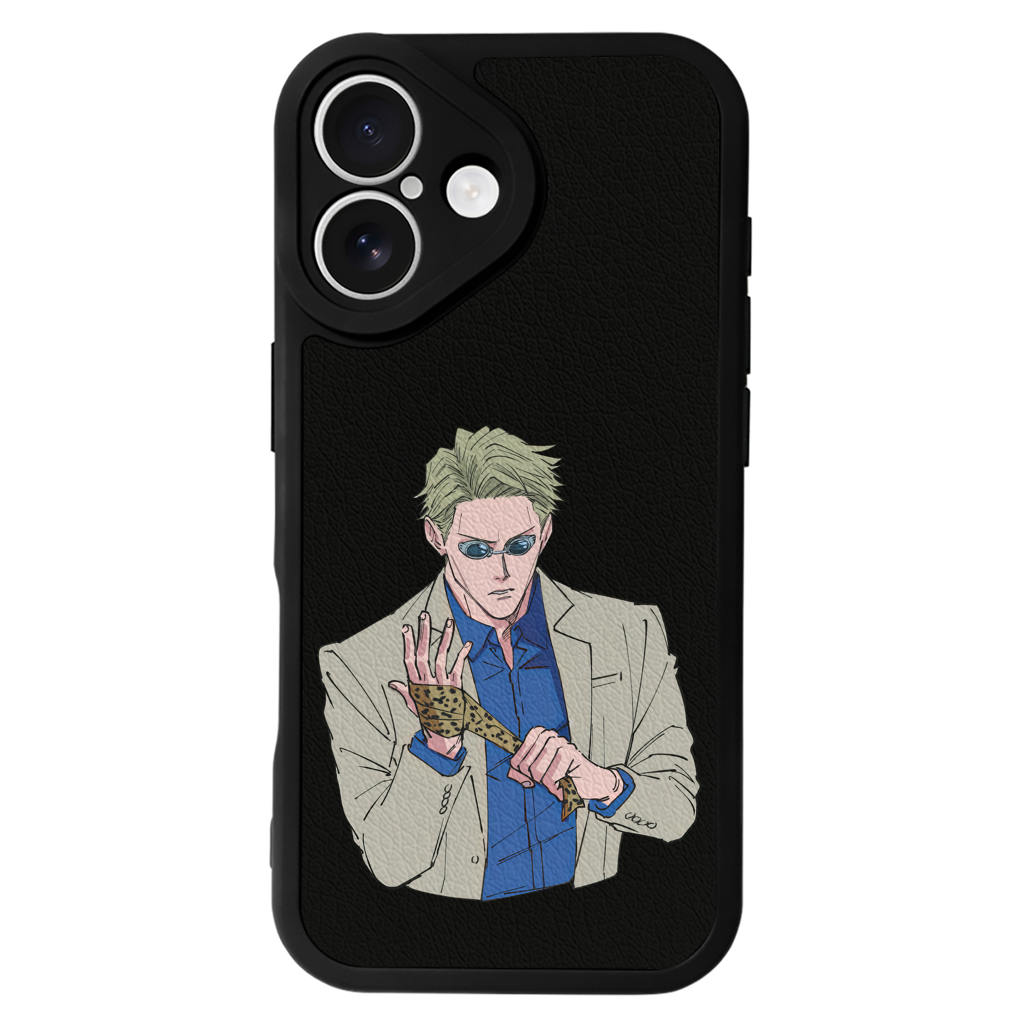 （画像用） 呪術廻戦 Jujutsu Kaisen 【iPhone 16シリーズ対応】シリコンスマホケース（レザー調） 材質：シリコン